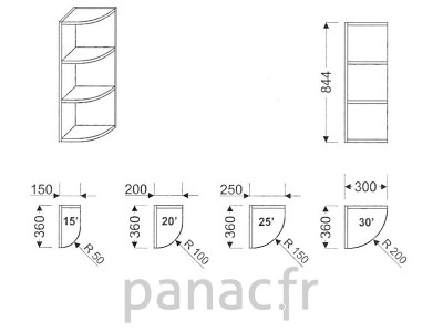 Meuble haut de cuisine GO-150/844 P