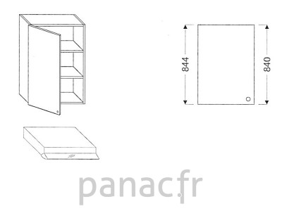 Meuble haut de cuisine OK-60/844 L