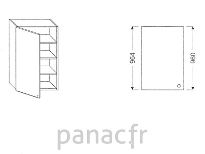 Meuble haut de cuisine G-45/964 NL