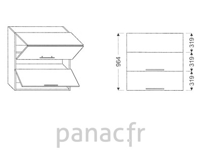 Meuble haut de cuisine G-60/964 LGG