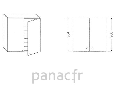 Meuble haut de cuisine G-90/964 N