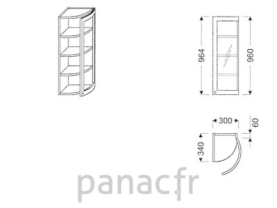 Meuble haut de cuisine GO-30/964 FP