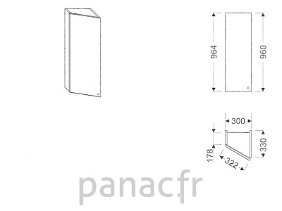 Meuble haut de cuisine GS-30/964 L