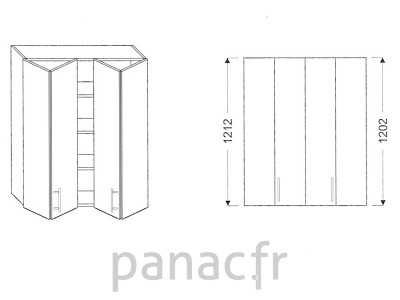 Armoire de cuisine V-80/1212 LB