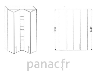 Armoire de cuisine V-100/1452 LB