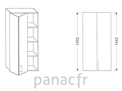 Armoire de cuisine V-70/1452 LB L