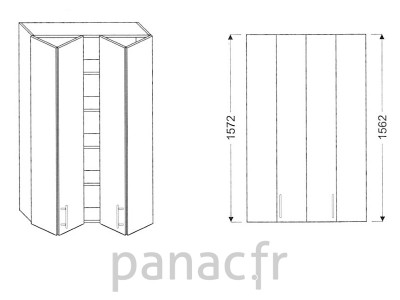 Armoire de cuisine V-80/1572 LB