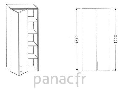 Armoire de cuisine V-50/1572 LB L