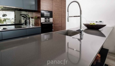 Technistone® Plan de travail. Panac Design est le revendeur et l'installateur officiel.