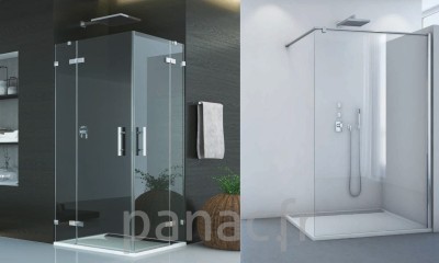 Paroi et porte de douche sur mesure