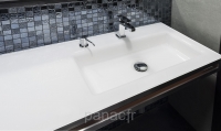 Plan vasque en verre sur mesure