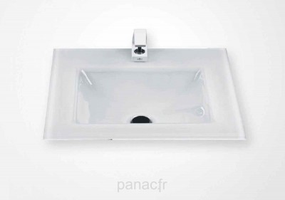 Glass 60-04  Plan vasque en verre sur mesure