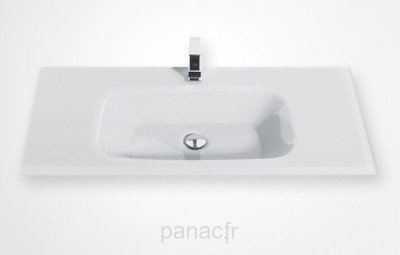 Glass 120-10 Plan vasque en verre sur mesure