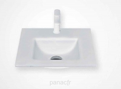 Glass 40-01 Plan vasque en verre sur mesure