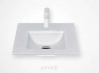 Glass 40-01 Plan vasque en verre sur mesure