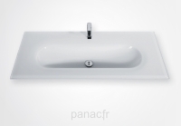 Glass 120-09 Plan vasque en verre sur mesure