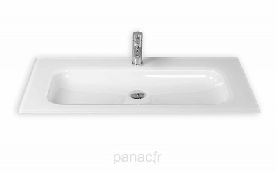 Glass 100-02 Plan vasque en verre sur mesure