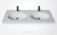 Glass 110D-04 Plan vasque en verre double