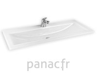 Glass 120-05 Plan vasque en verre sur mesure