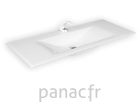 Glass 120-06 Plan vasque en verre sur mesure