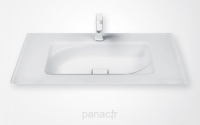 Glass 120-12 Plan vasque en verre sur mesure