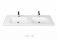 Glass 120D-02 Plan vasque en verre double