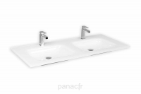 Glass 120D-02 Plan vasque en verre double