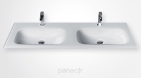 Glass 120D-06 Plan vasque en verre double