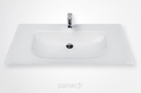 Glass 140-10 Plan vasque en verre sur mesure