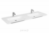 Glass 160D-01 Plan vasque en verre double