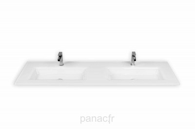 Glass 160D-02 Plan vasque en verre double