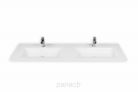 Glass 160D-02 Plan vasque en verre double