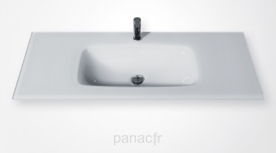 Glass 210-01 Plan vasque en verre sur mesure