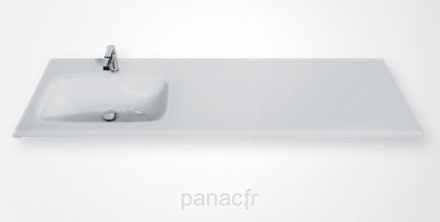 Glass 210-02-L Plan vasque en verre gauche