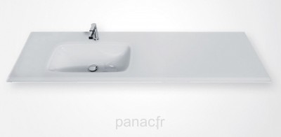 Glass 210-03-L Plan vasque en verre gauche