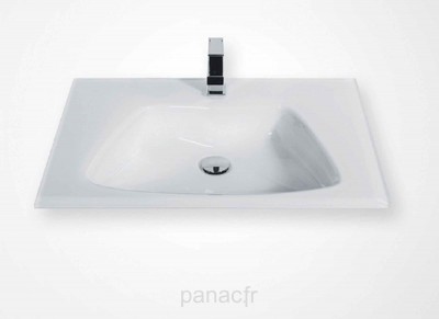 Glass 60-05  Plan vasque en verre sur mesure