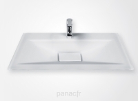 Glass 80-12 Plan vasque en verre sur mesure